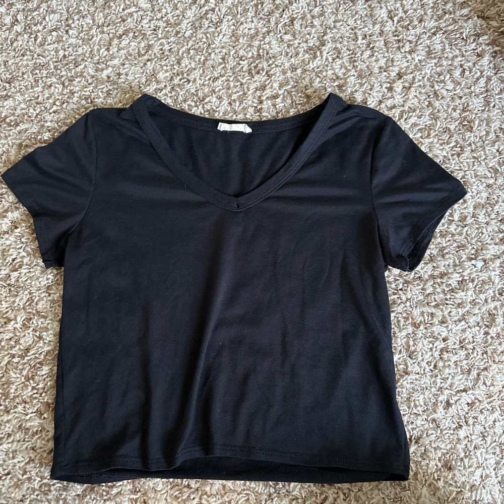 Black crop top